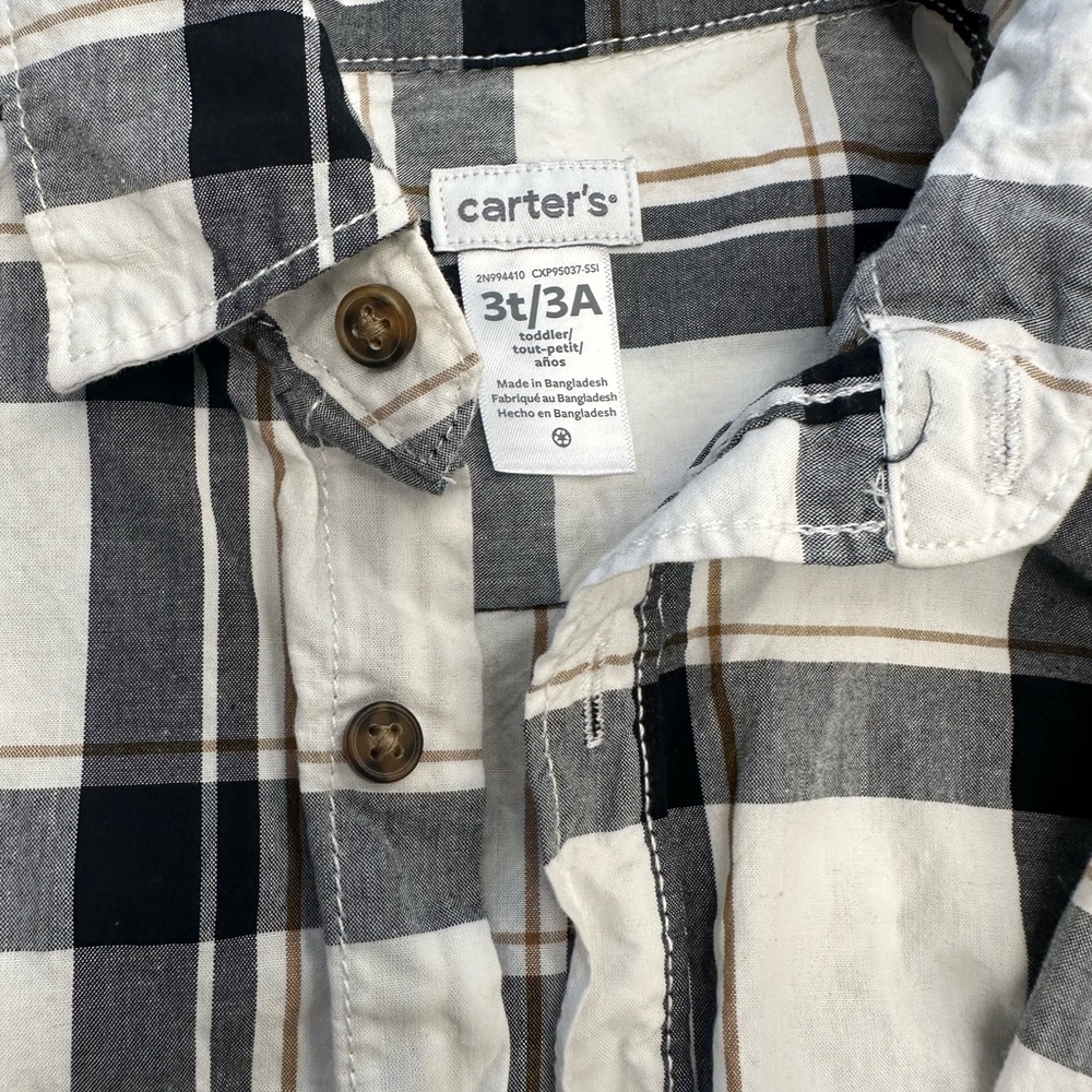 2-3t carters dress shirt - Picture 3 of 6